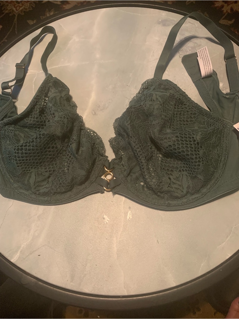 Auden Forest Green Lace Underwire Bra